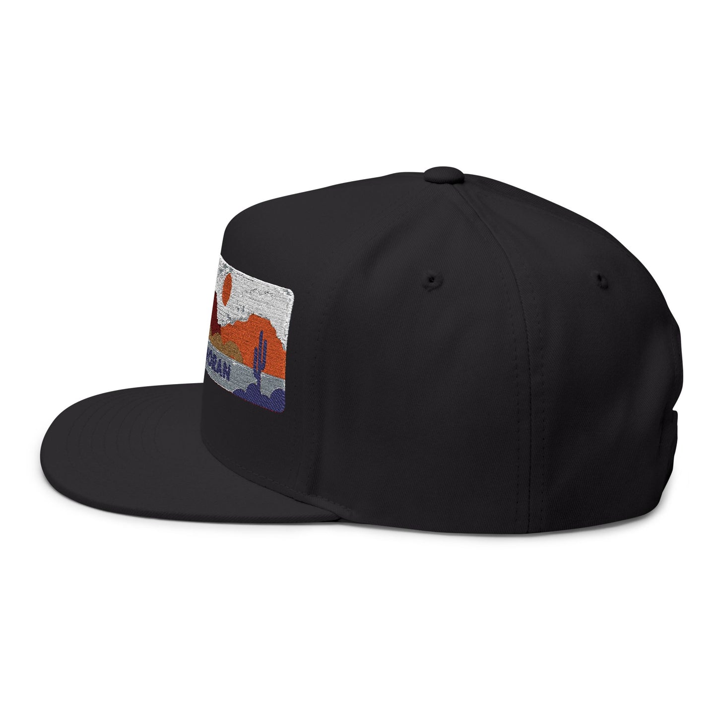 Sonoran Desert Flat Bill Hat Adjustable Snapback Cap Cactus Style Outdoor Gift