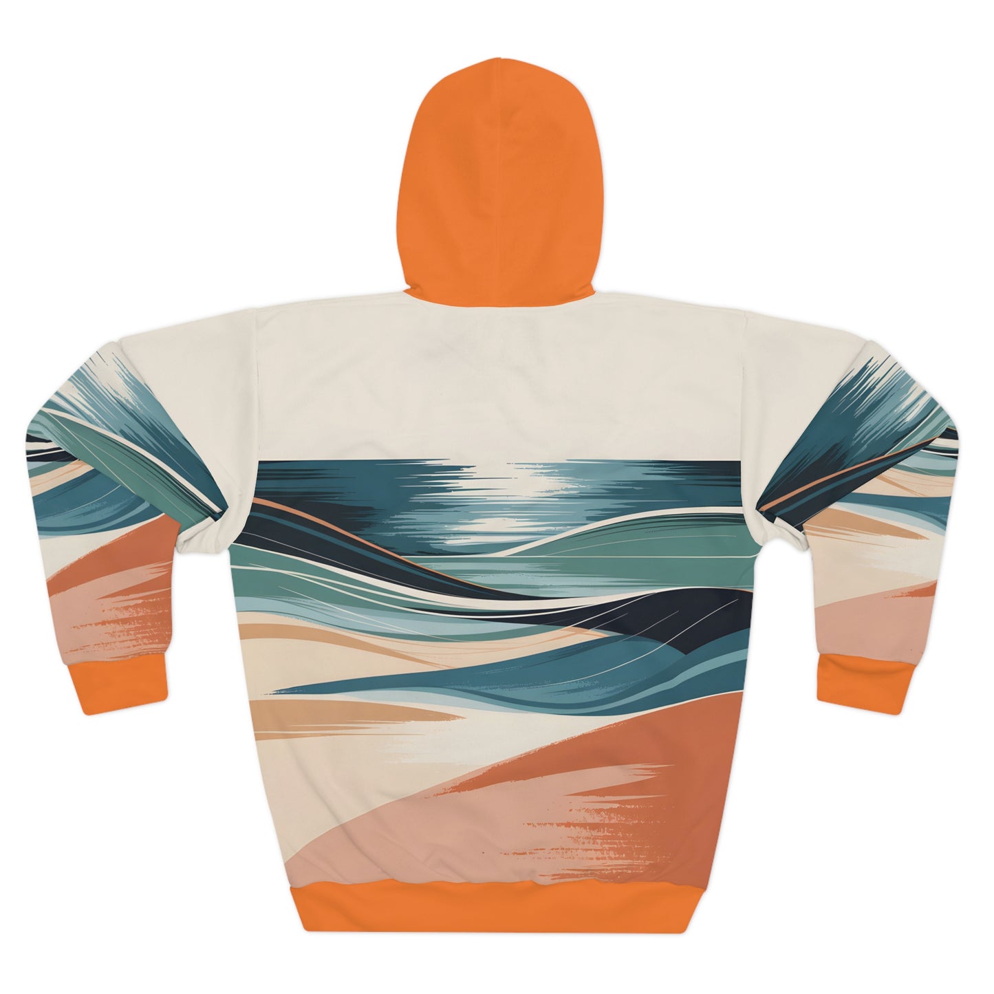 Ocean Horizon All-Over Print Hoodie Warm Travel and Outdoor Adventures Wear