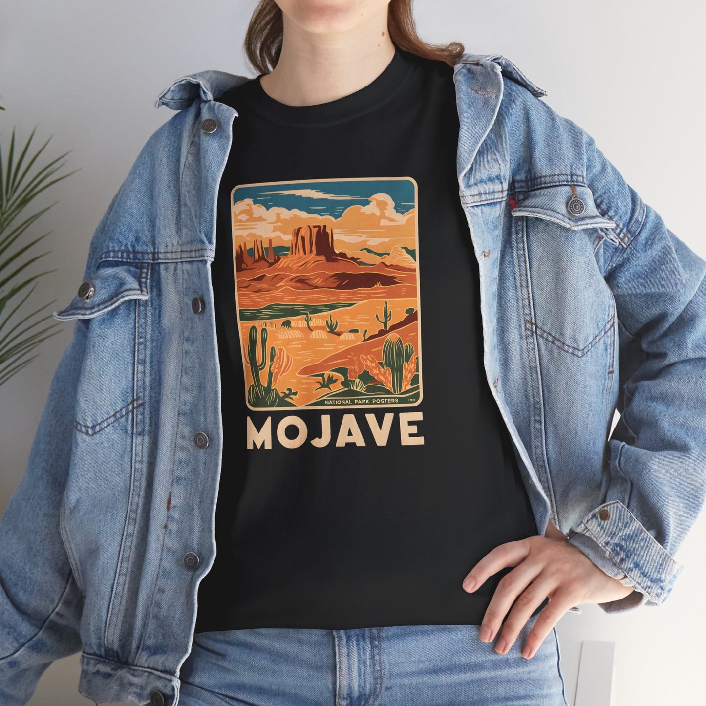 Mojave Oasis Adventure Tee Vintage Poster Style T Shirt Desert Nature Lover
