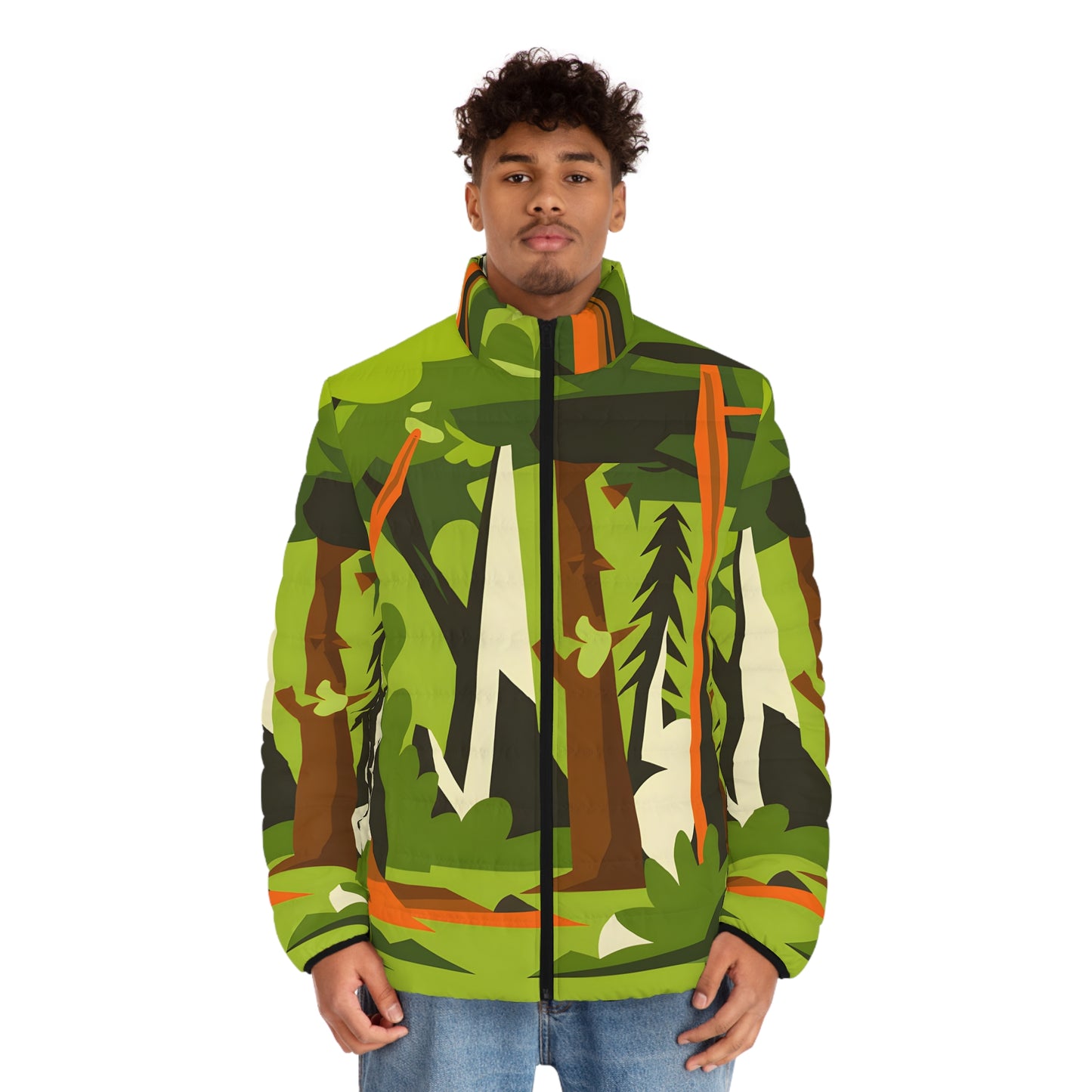 Simplified Forest Puffer Jacket Outdoor Apparel Warm Stylish Windbreaker Winter