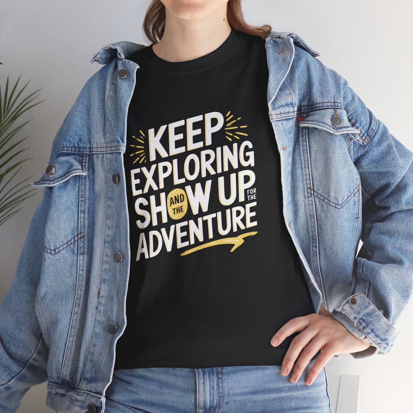 Keep Exploring T-Shirt Graphic Tee Outdoor Adventure Quote Hiking Travel Nature