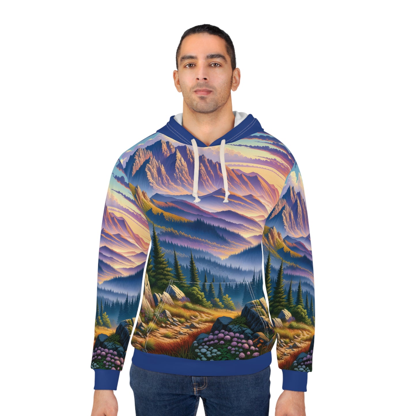 Mount Marcy Trail Hoodie Outdoor Adventure Apparel Nature Graphics Travel