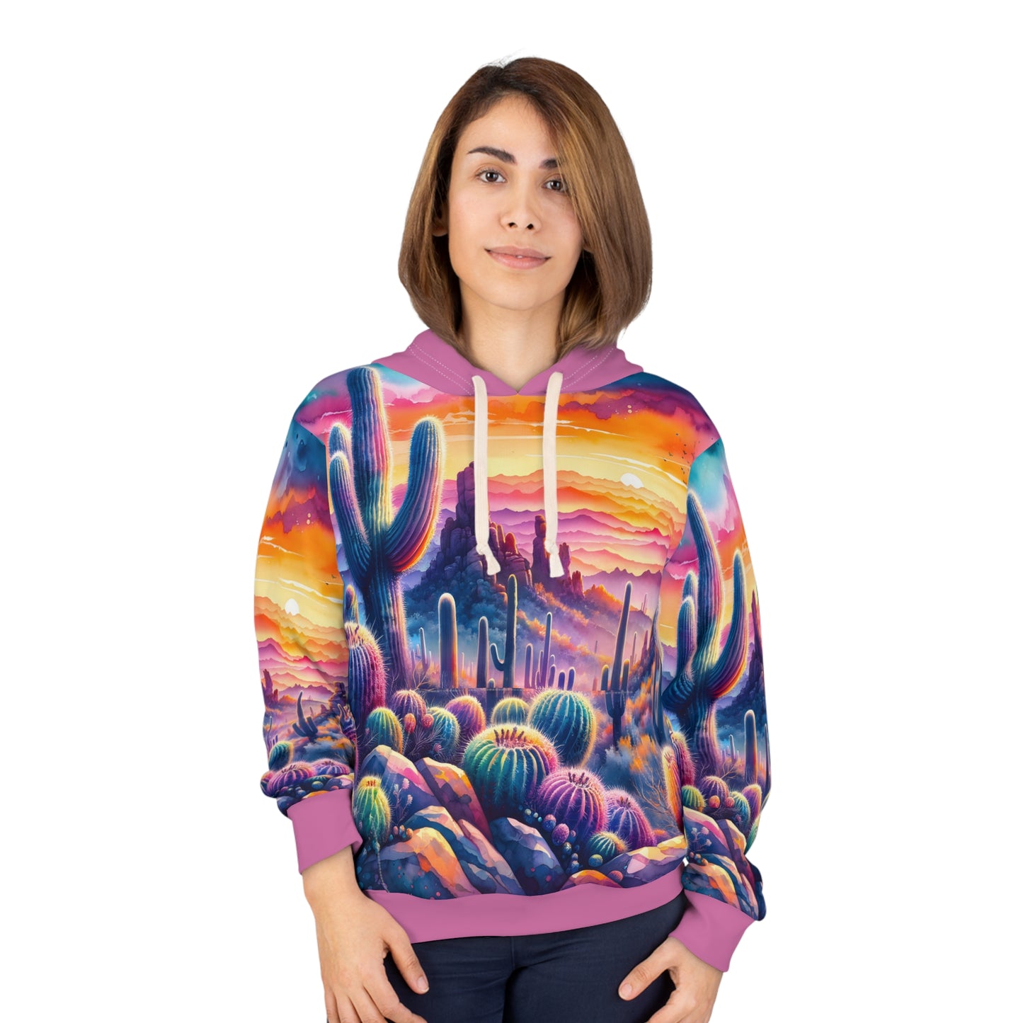 Organ Pipe Cactus Hoodie Outdoor Apparel Desert Landscape Art Travel Gear