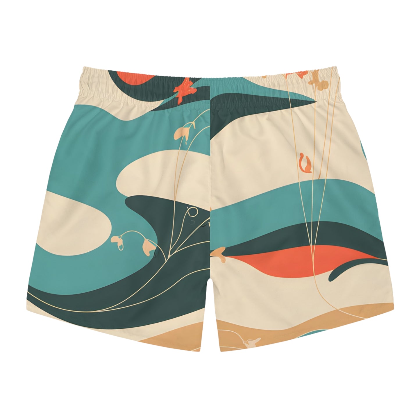 Saltwater Retro Men's Swim Trunks Stylish Summer Beach Wear Surf Quick Dry