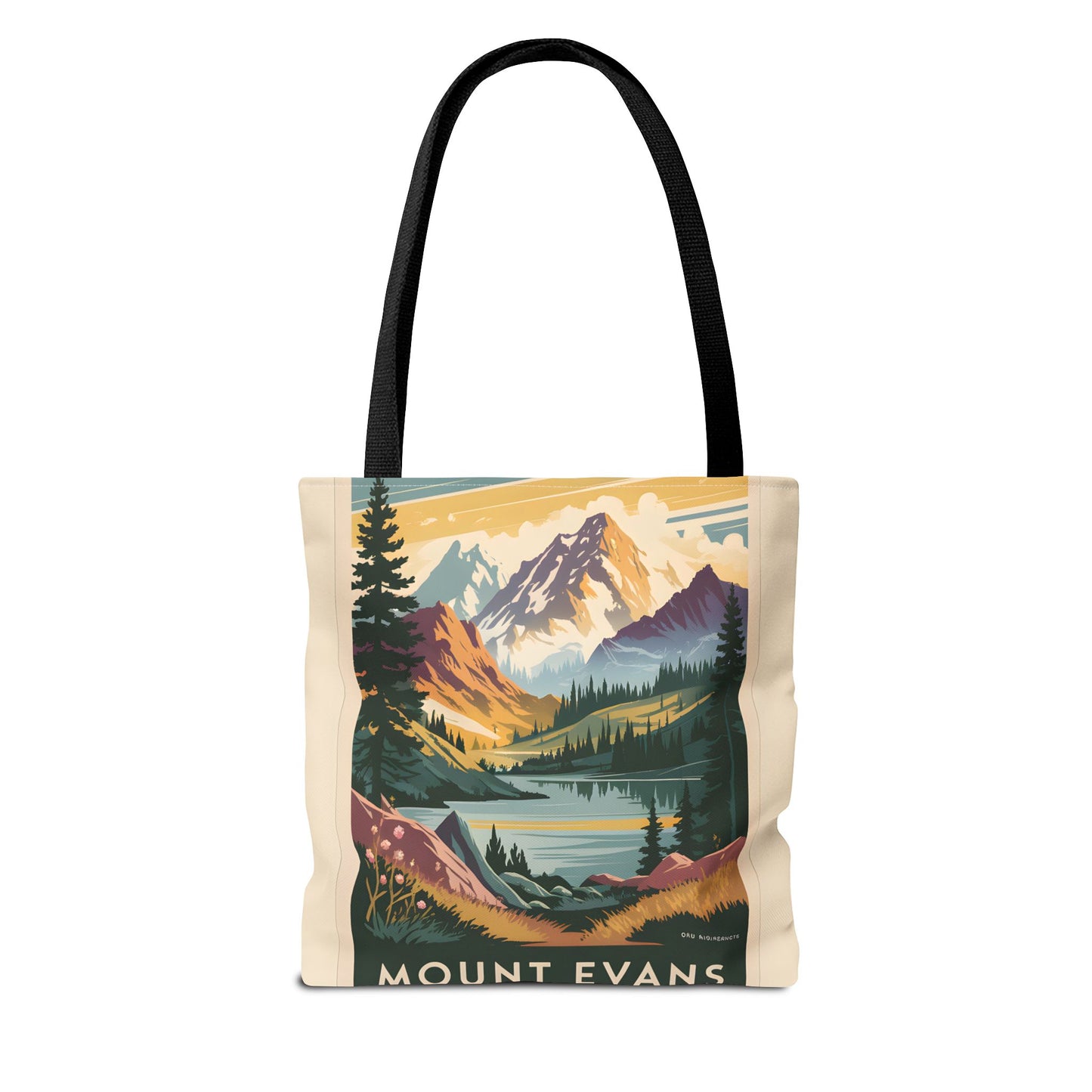 Mount Evans Colorado All Over Print Tote Bag Nature Scene Travel Gift Apparel