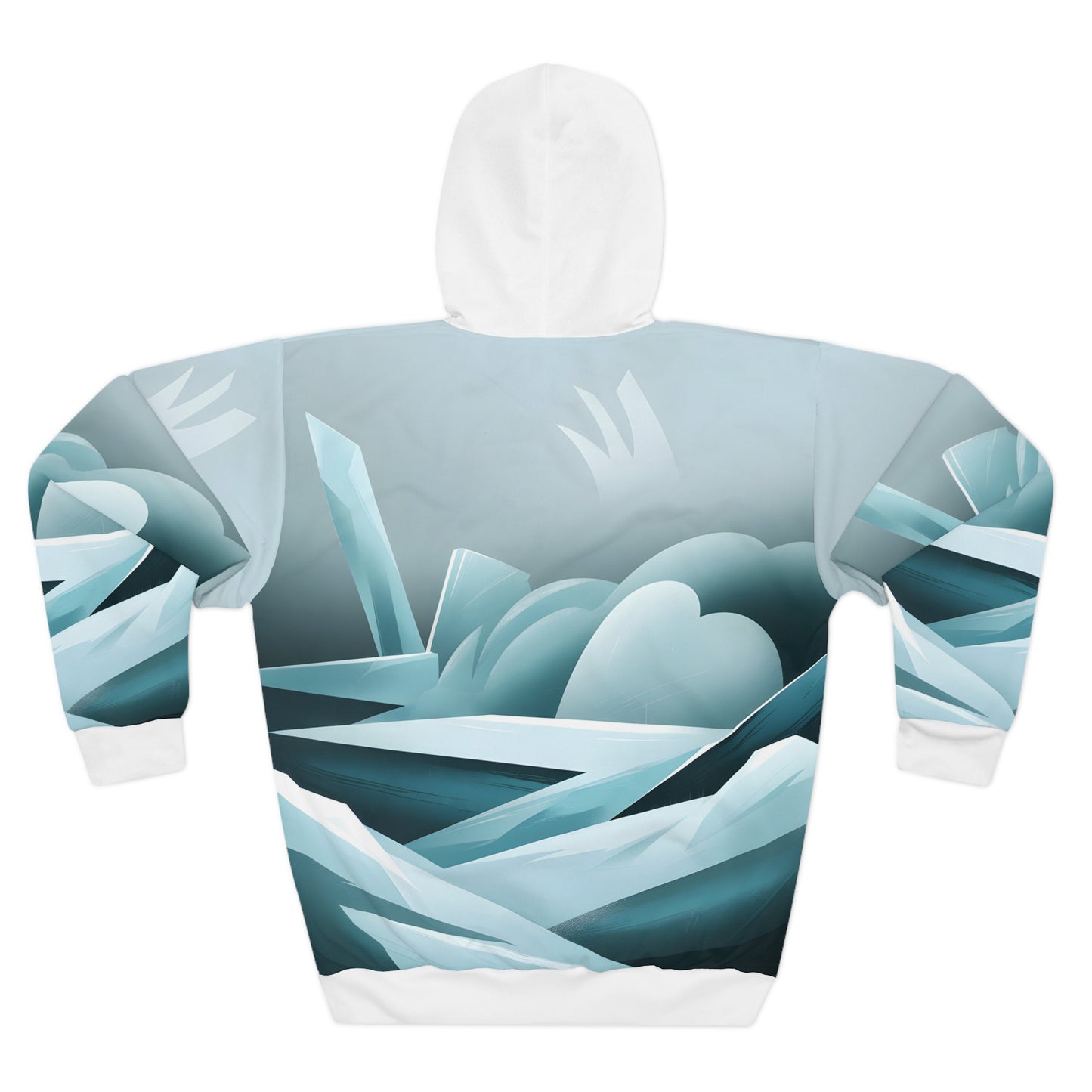 Frozen Mist All Over Print Pullover Hoodie Outdoor Apparel Travel Fashion Warm