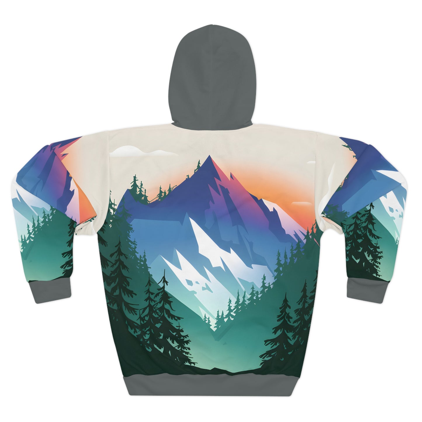 Drifting Summit All Over Print Pullover Hoodie for Outdoor Adventure Lovers