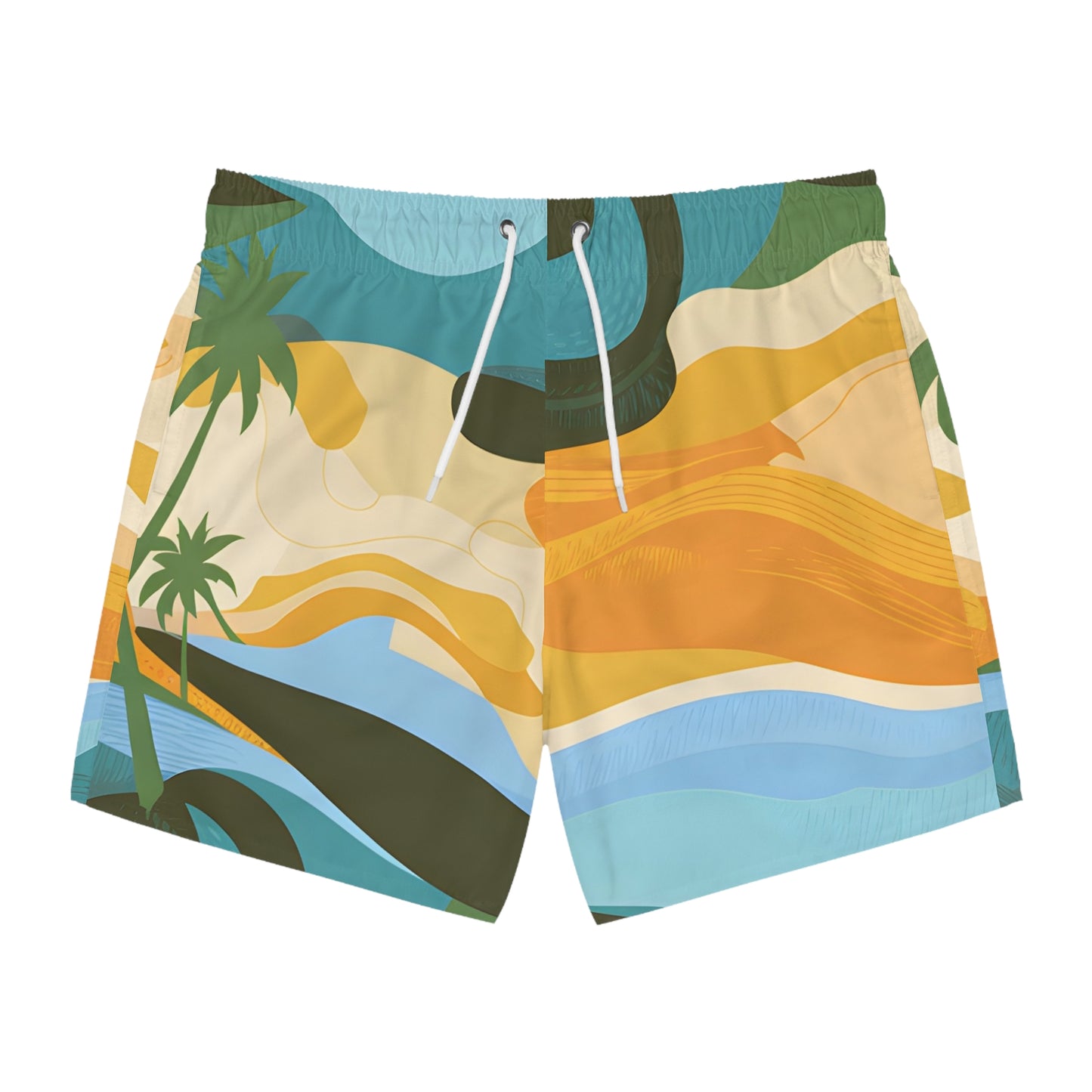 Waikiki Men's Swim Trunks Beach Shorts Quick Dry Sun Protection Surf Surfer