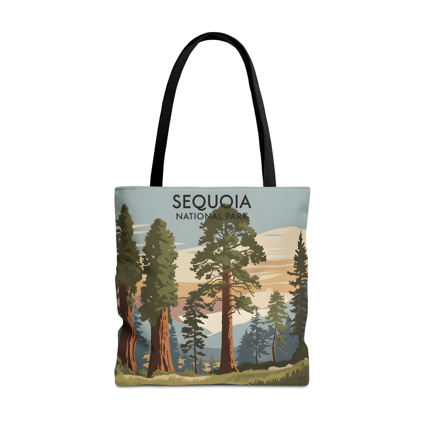 Sequoia National Park All Over Print Tote Bag Eco-Friendly Travel Apparel