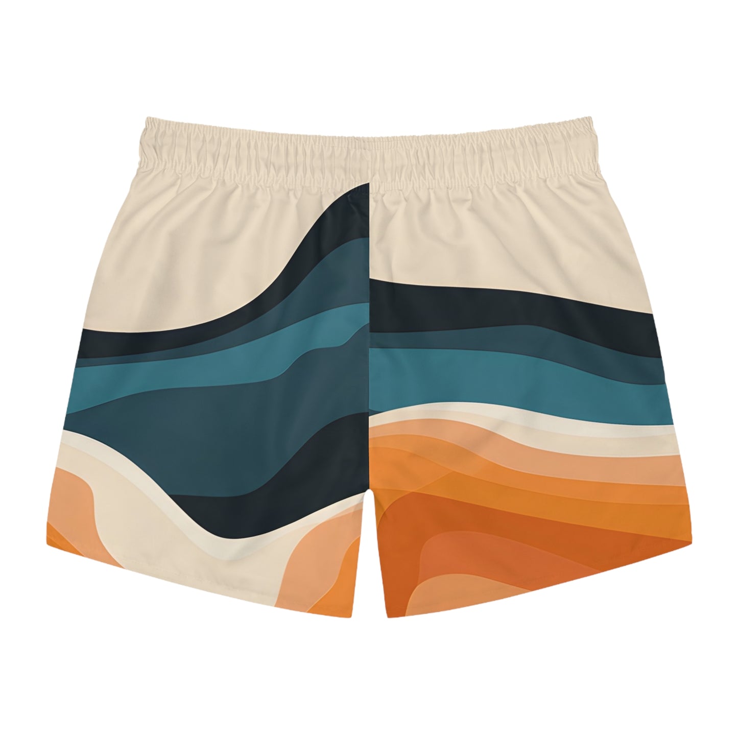 Sandy Horizon Men's Swim Trunks Beachwear Summer Style Quick Dry Athletic Surf