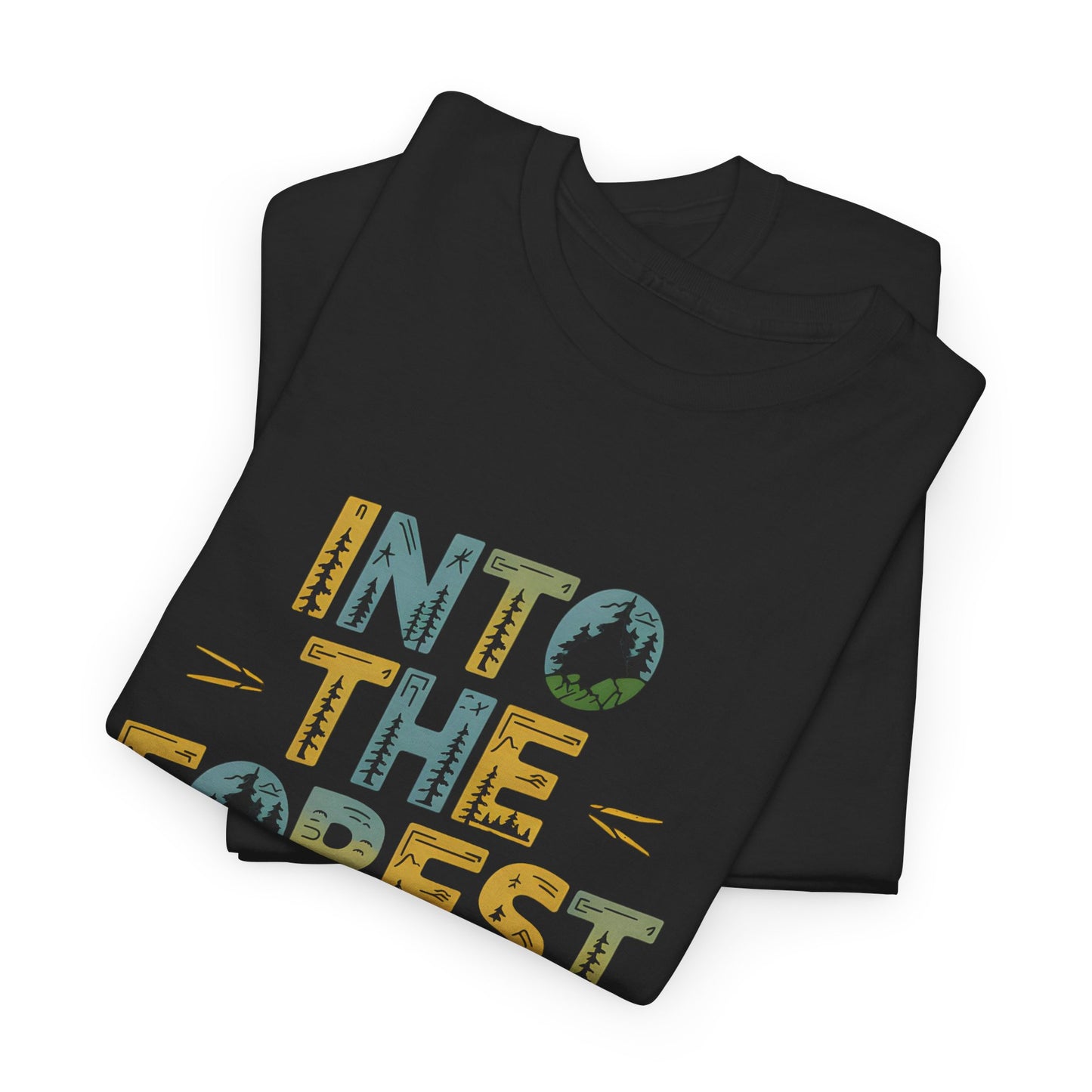 Into the Forest I Go Graphic T-Shirt Nature Hiking Outdoors Camping Apparel