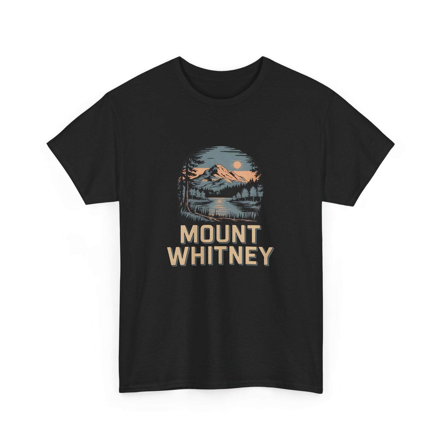 Mount Whitney T-Shirt Graphic Tee Hiking Nature Mountain Adventure Scenic