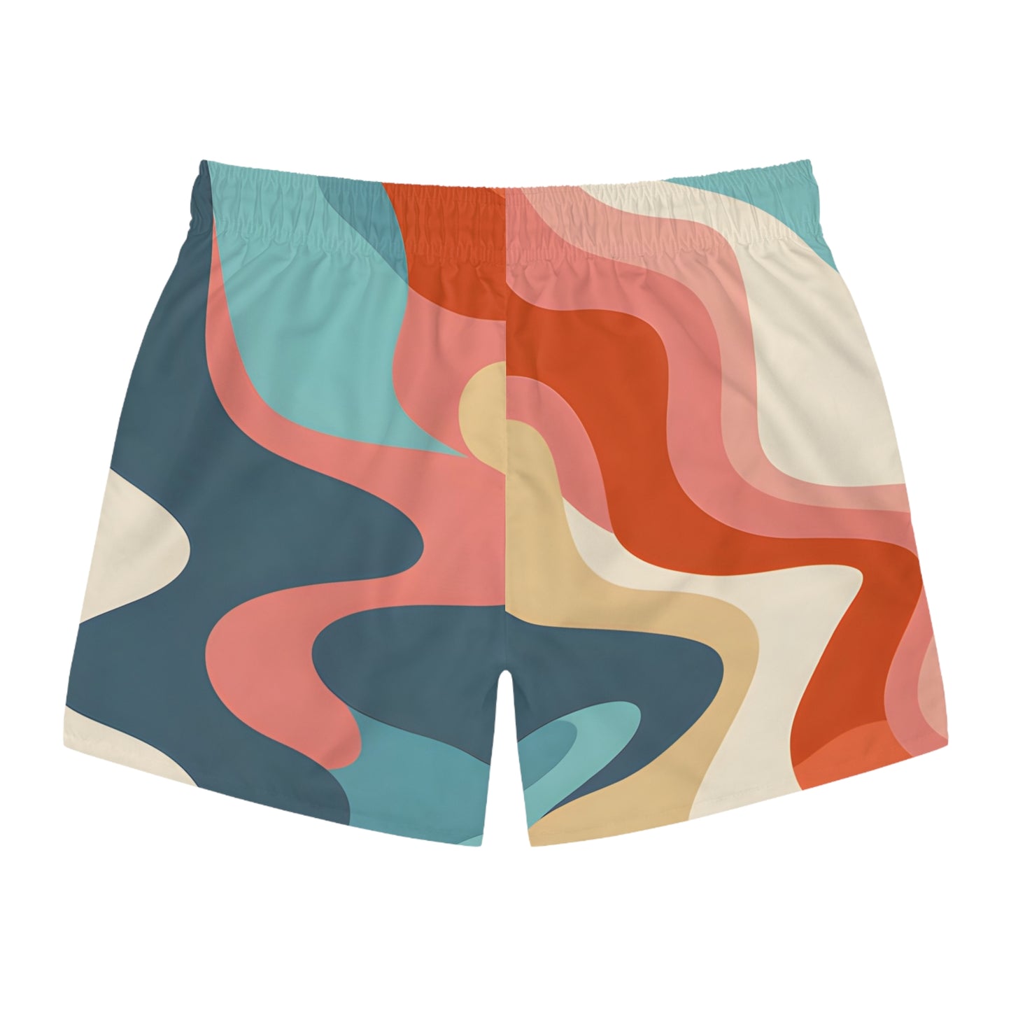 Coral Break Men's Swim Trunks Stylish Beach Wear Summer Fun Quick Dry Surf