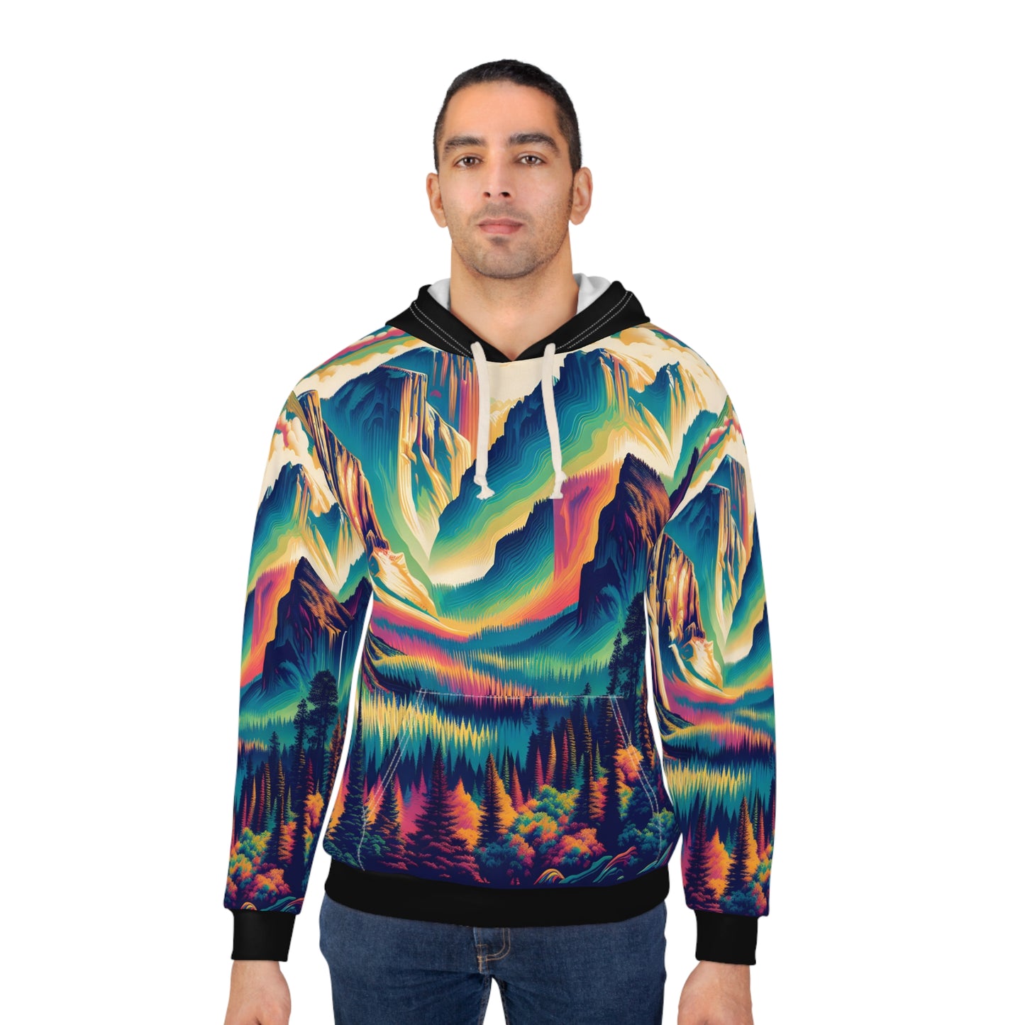 San Juan Mountains All Over Print Pullover Hoodie Outdoor Adventure Apparel