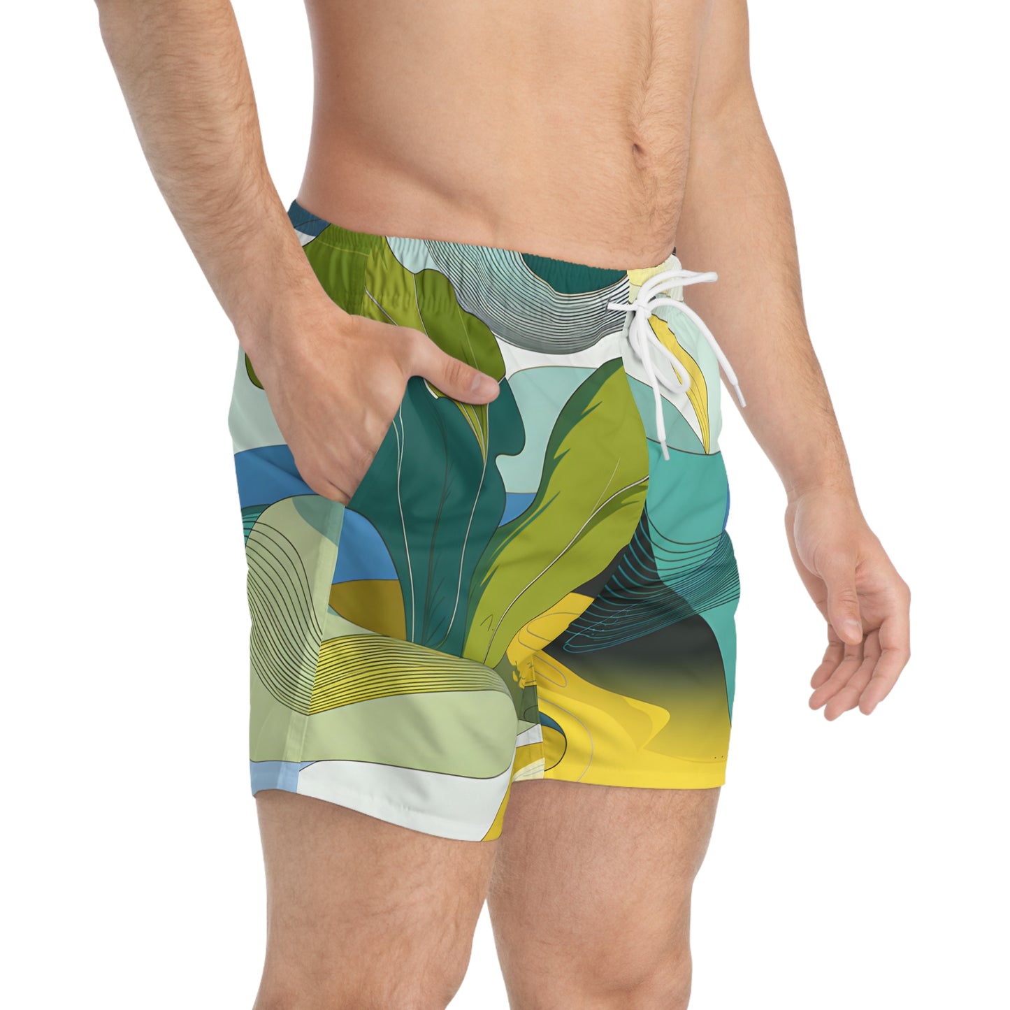 Tropic Horizon Stylish Bathing Suit for Summer Fun Beachwear - Swim Trunks