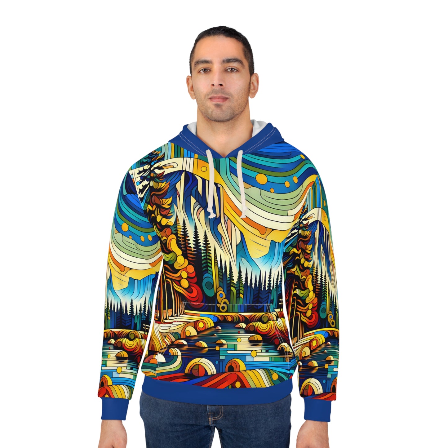 All-Over Print Hoodie featuring Yosemite National Park Scenic Design