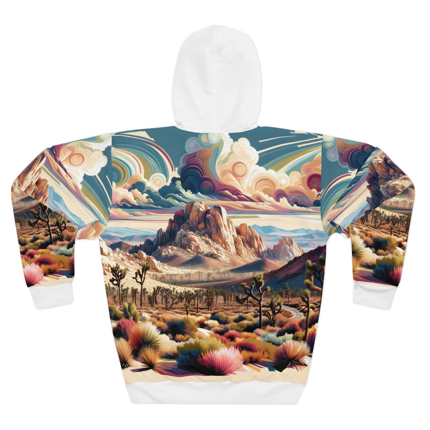 All-Over Print Hoodie Inspired by Joshua Tree National Park Scenery