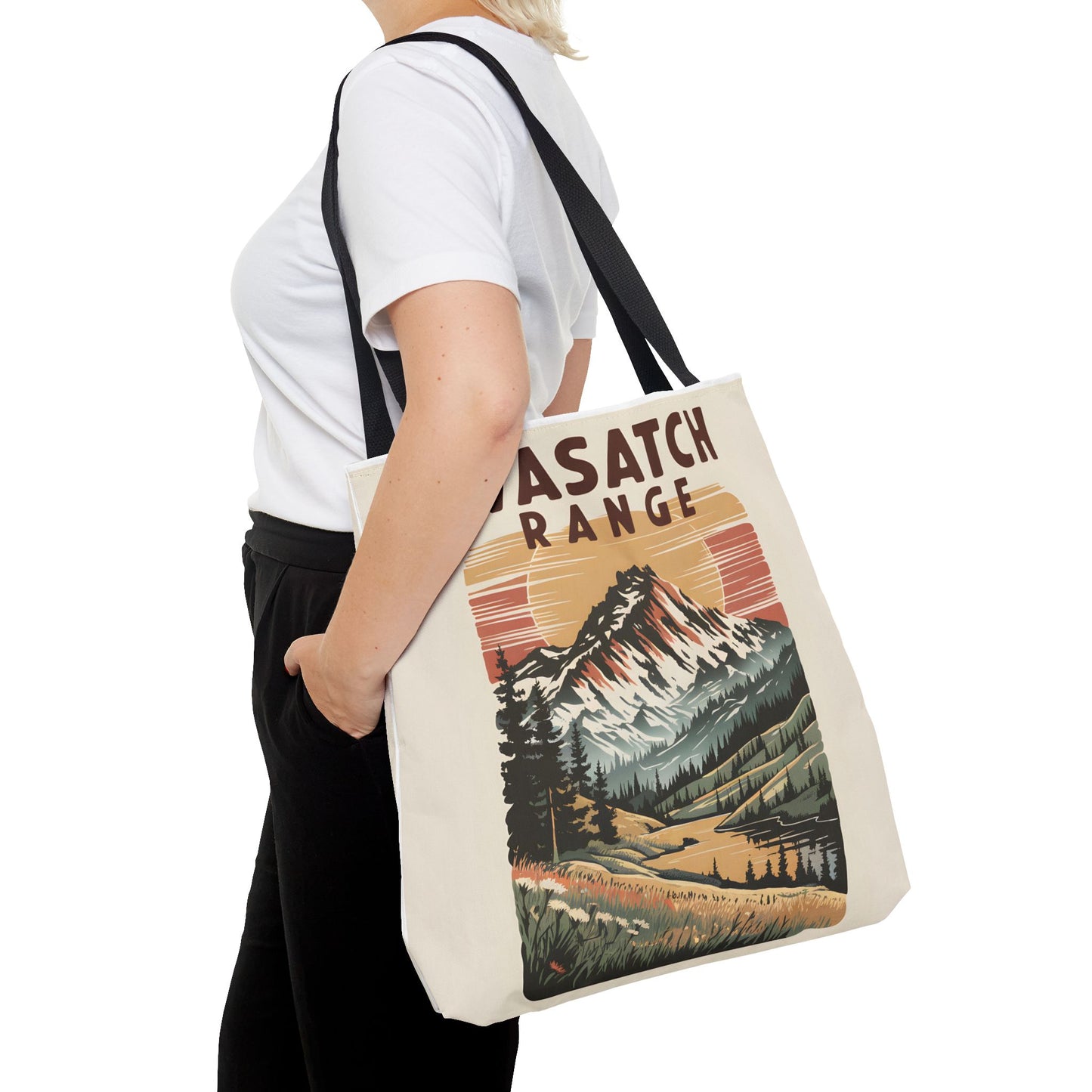 Wasatch Range All Over Print Tote Bag Mountain Landscape Eco-Friendly Style