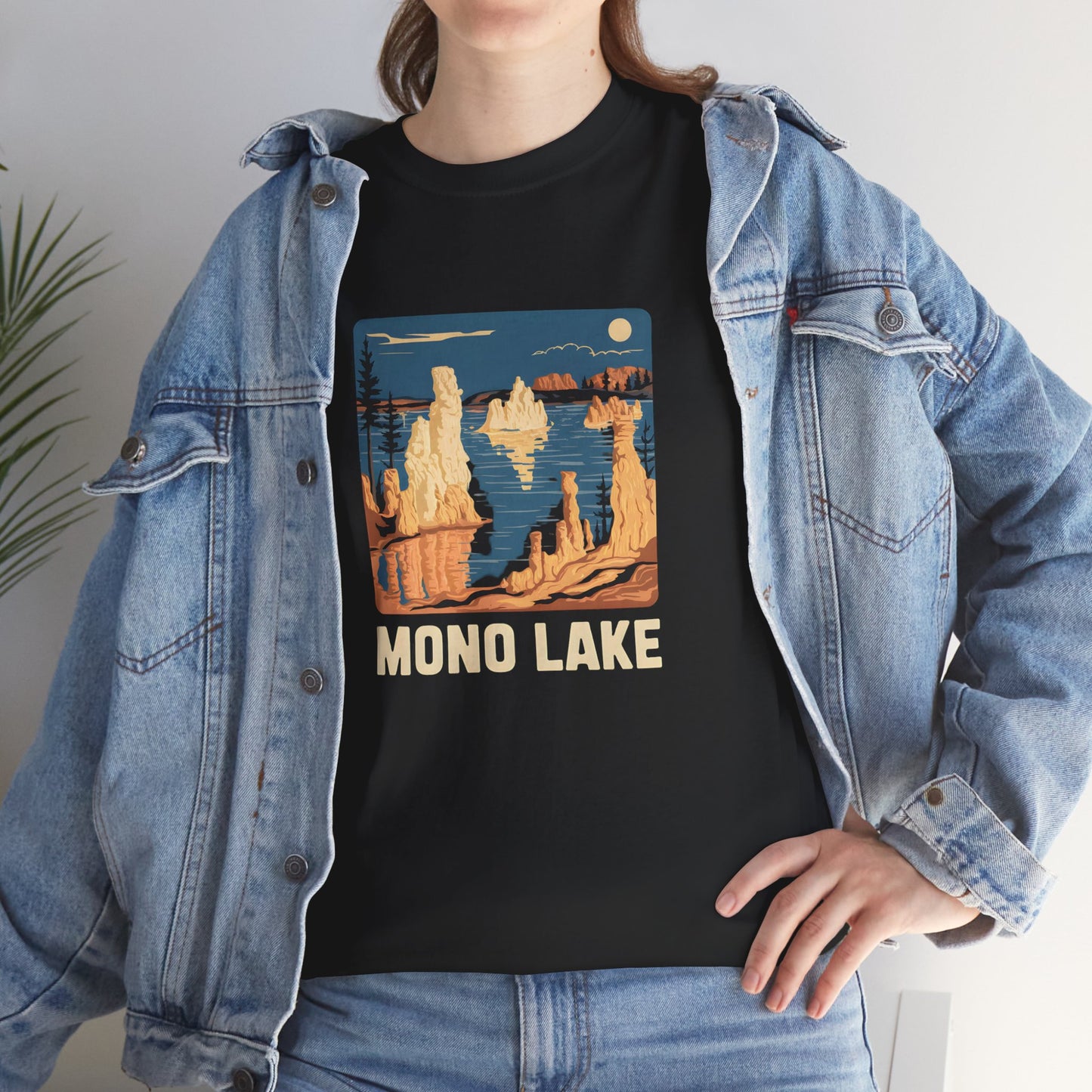 Mono Lake T-Shirt Vintage California Graphic Tee Nature Travel Poster Style