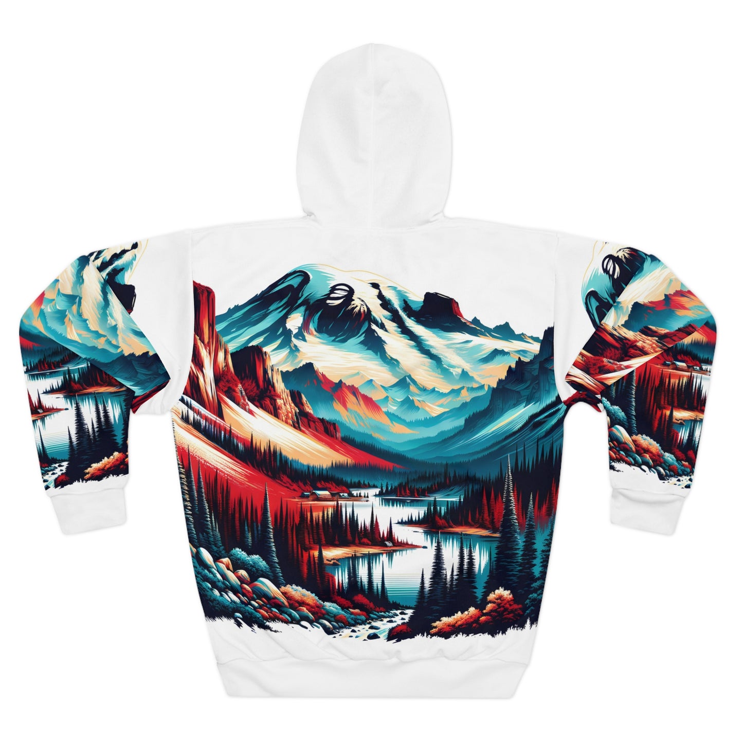 Mount Rainier National Park All-Over Print Hoodie for Nature Lovers