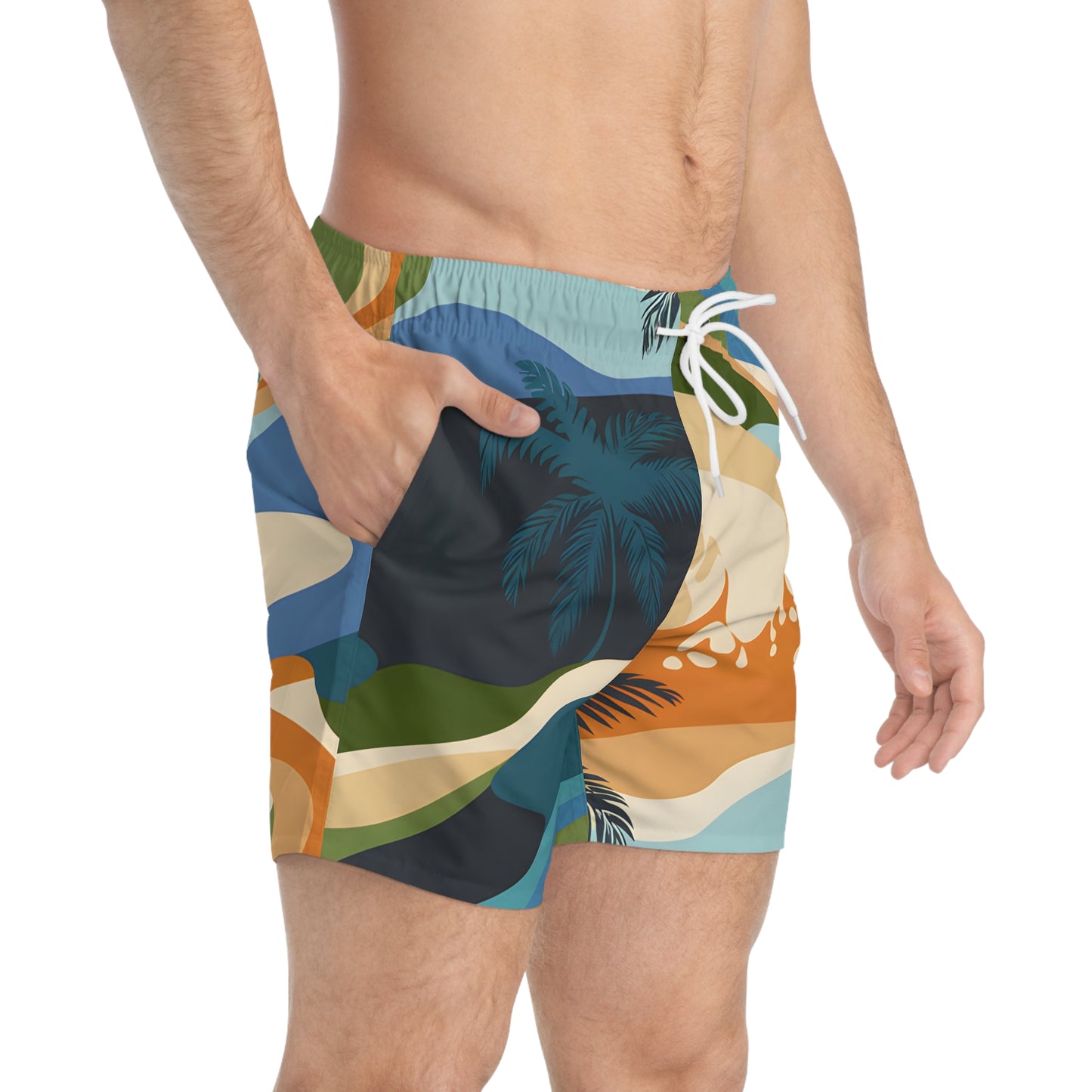 Mirage Break Men's Swim Trunks Stylish Beachwear Quick Dry Summer Surf Aloha
