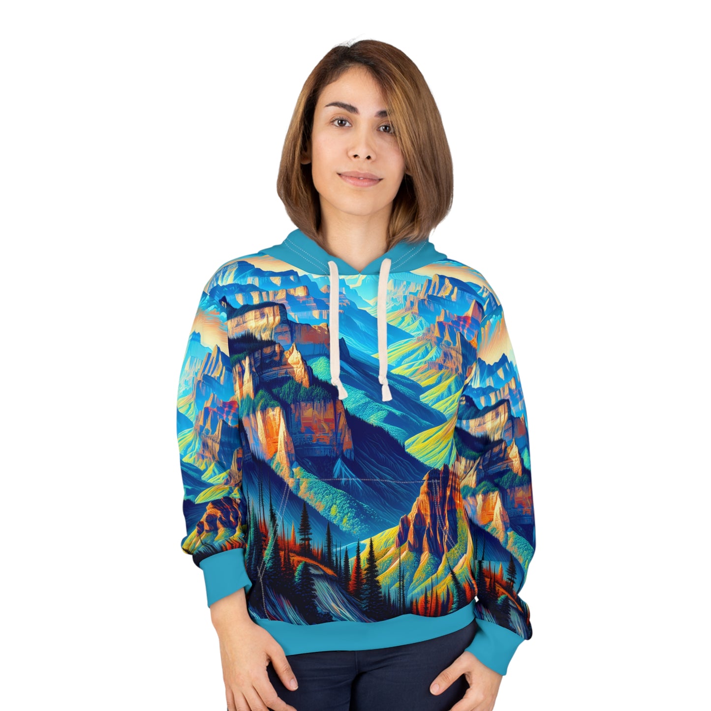 Grand Canyon Hoodie Unisex All-Over Print Artistic Nature Adventure Pullover