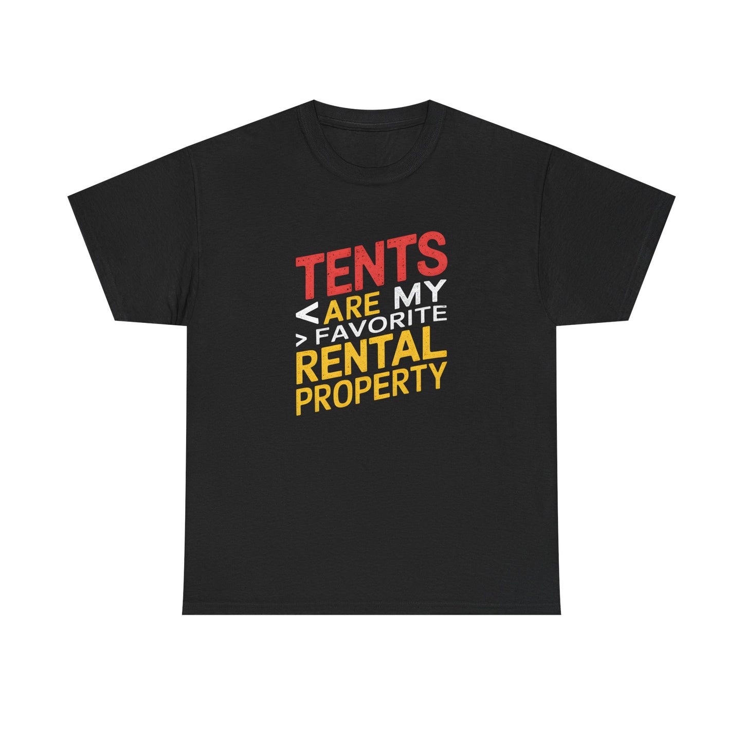 Tents Are My Favorite Rental Property T-Shirt Camping Hiking Outdoor Funny Tee