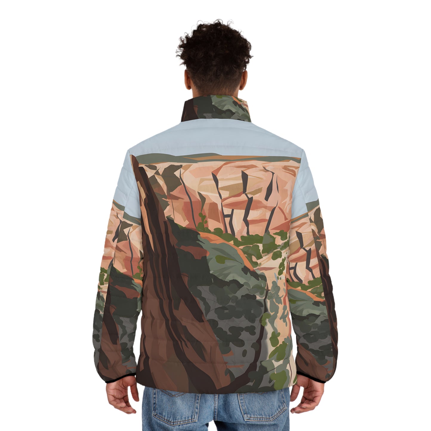 Canyon Minimal Puffer Jacket Stylish Outdoor Adventure Wear Winter Warm