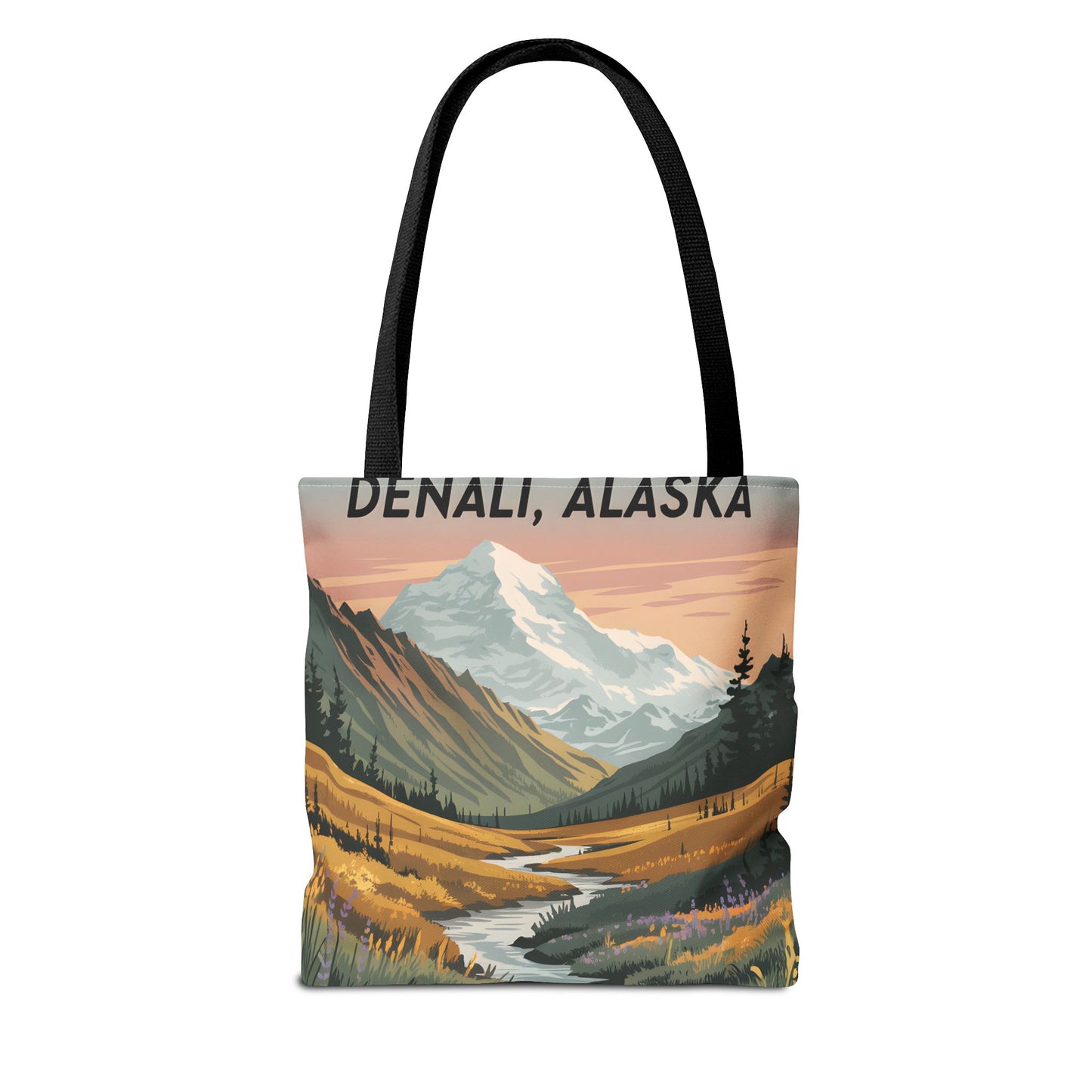 Denali Alaska All Over Print Tote Bag Landscape Nature Gift Travel Accessory