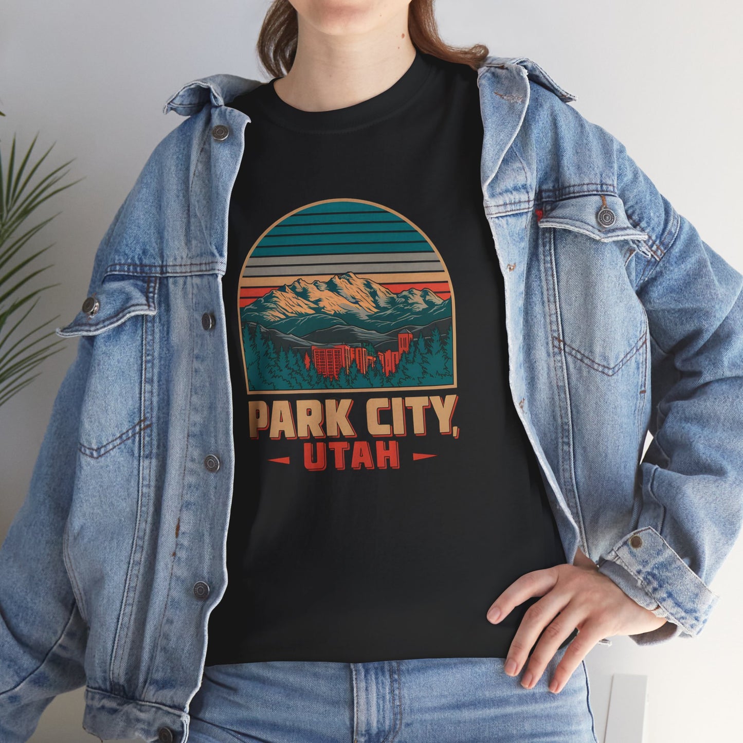 Retro Park City Utah Graphic Tee Shirt Unisex Vintage Shirt Mountain