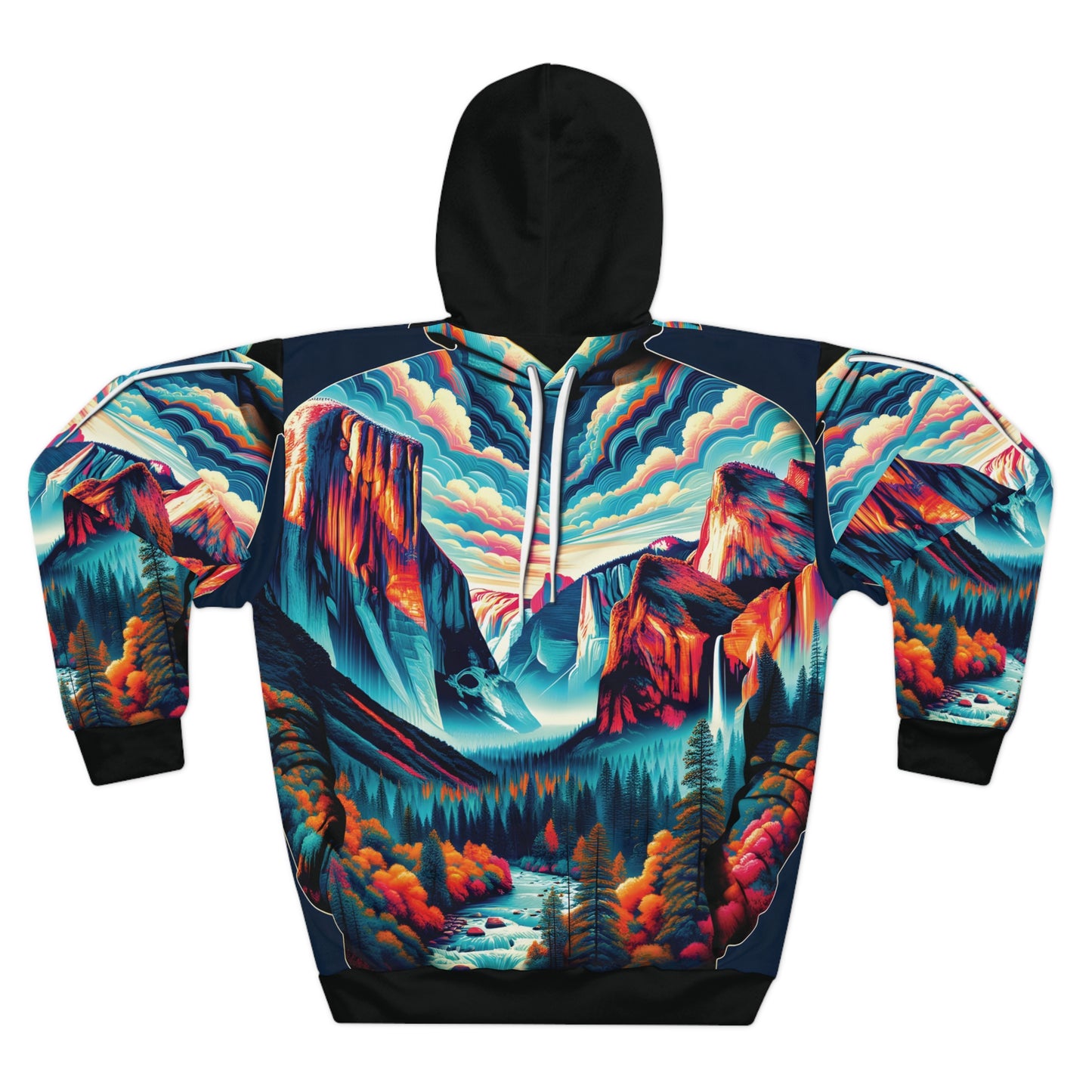 Yosemite Valley National Park All Over Print Hoodie Outdoors Adventure Apparel