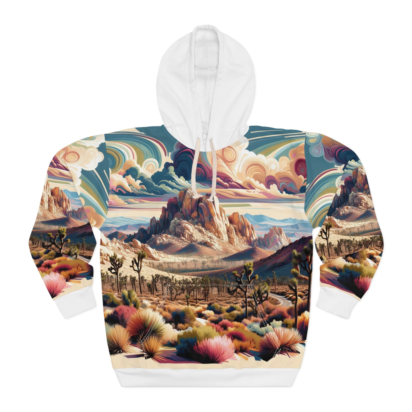 All-Over Print Hoodie Inspired by Joshua Tree National Park Scenery