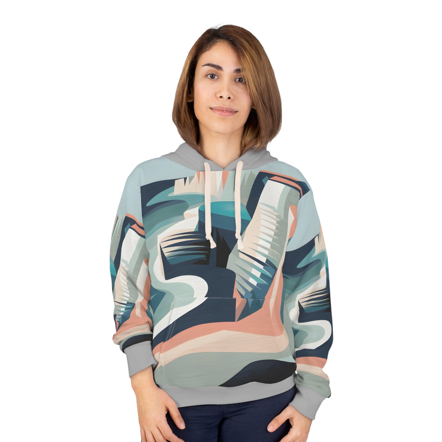 Opal Cliffs All Over Print Hoodie Adventure Ready Outdoor Apparel