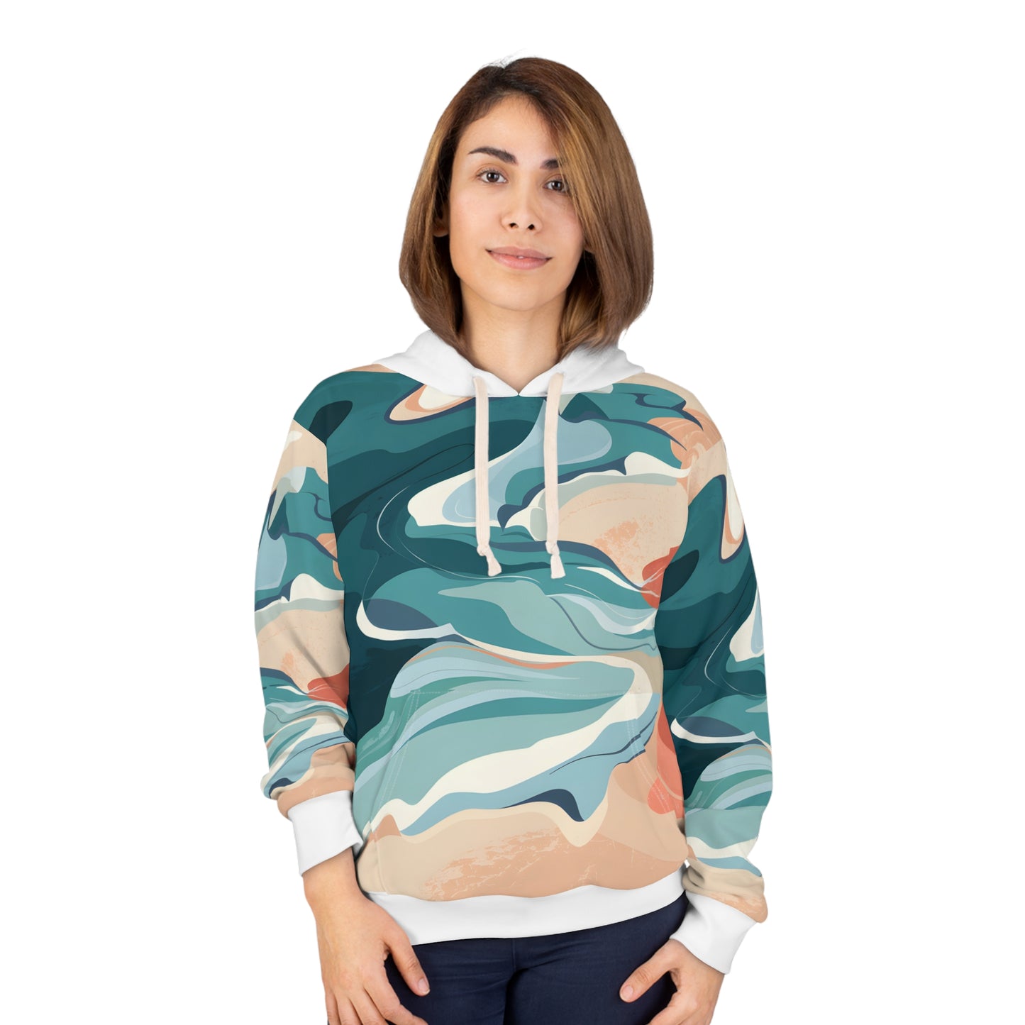 Wild Whispers All-Over Print Pullover Hoodie Outdoor Travel Apparel Unisex Wear