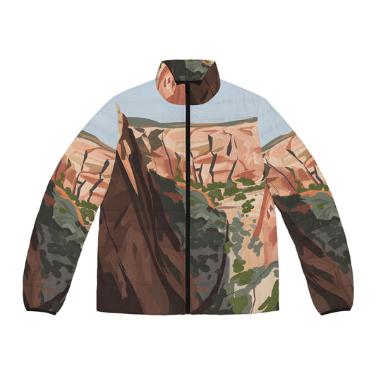 Canyon Minimal Puffer Jacket Stylish Outdoor Adventure Wear Winter Warm
