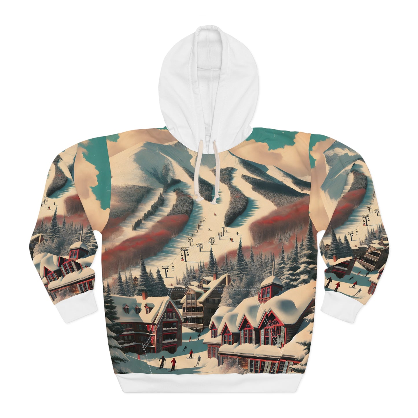 Killington Vermont All Over Print Pullover Hoodie Outdoor Adventure Apparel