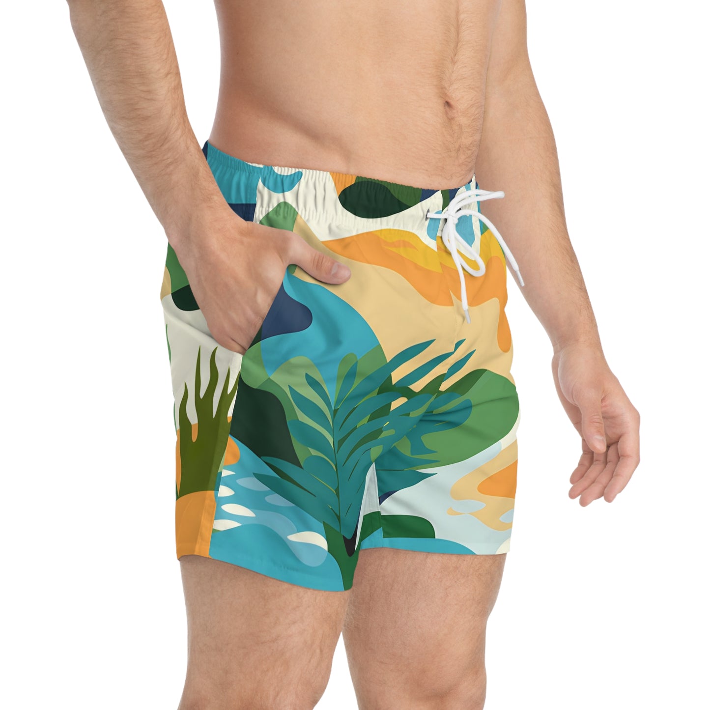 Kona Current Men's Swim Trunks Shorts Hawaiian Beachwear Summer Surf Surfer