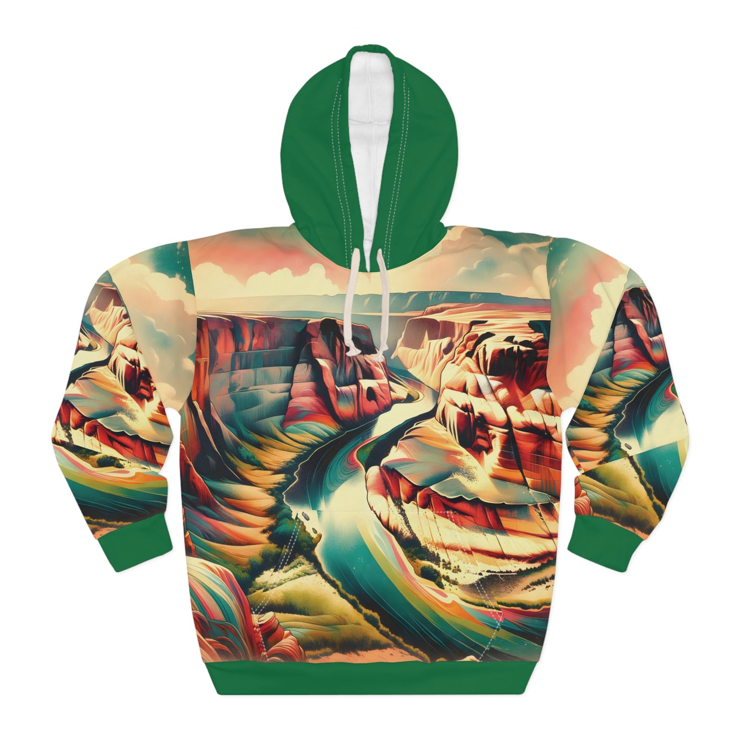 Horseshoe Bend Hoodie All Over Print Travel Outdoor Apparel National Park
