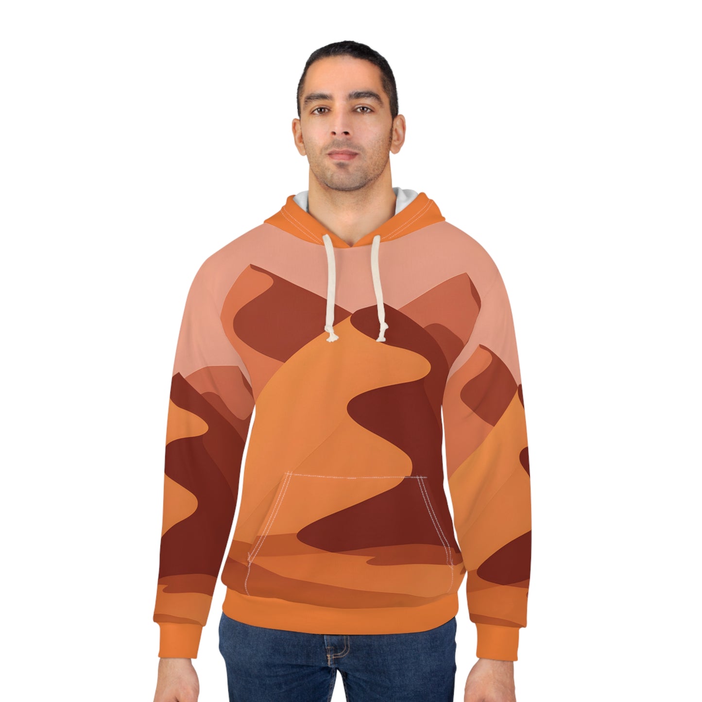 Shifting Dunes Hoodie All Over Print Desert Art Pullover Outdoor Travel Apparel