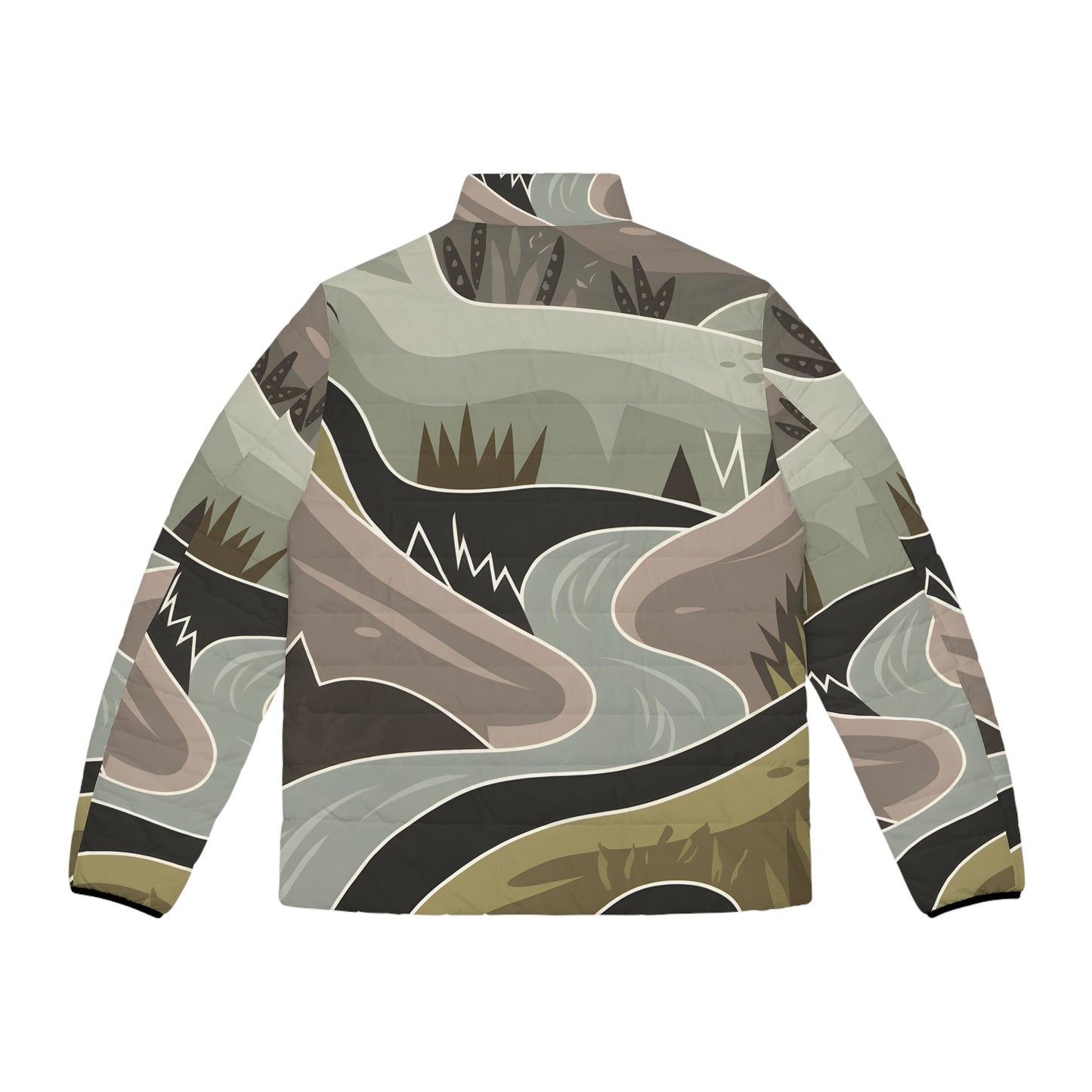 Muted Wild Puffer Jacket for Men and Women Outdoor Adventure Apparel Full Zip