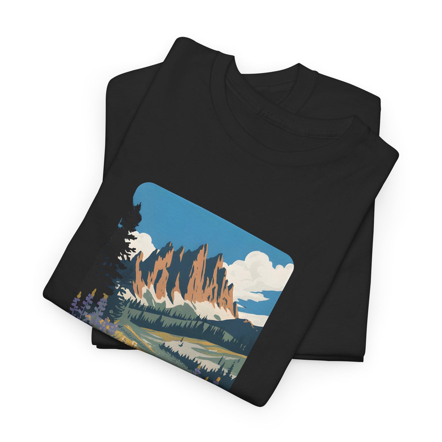 Mount Evans Colorado T-Shirt Scenic Mountain Nature Hiking Graphic Tee