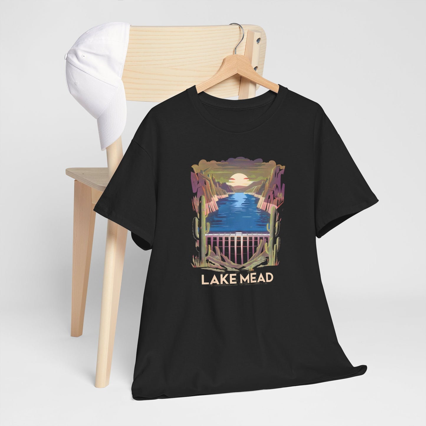 Lake Mead National Recreation Area Vintage T-Shirt Desert Sunset Graphic Tee