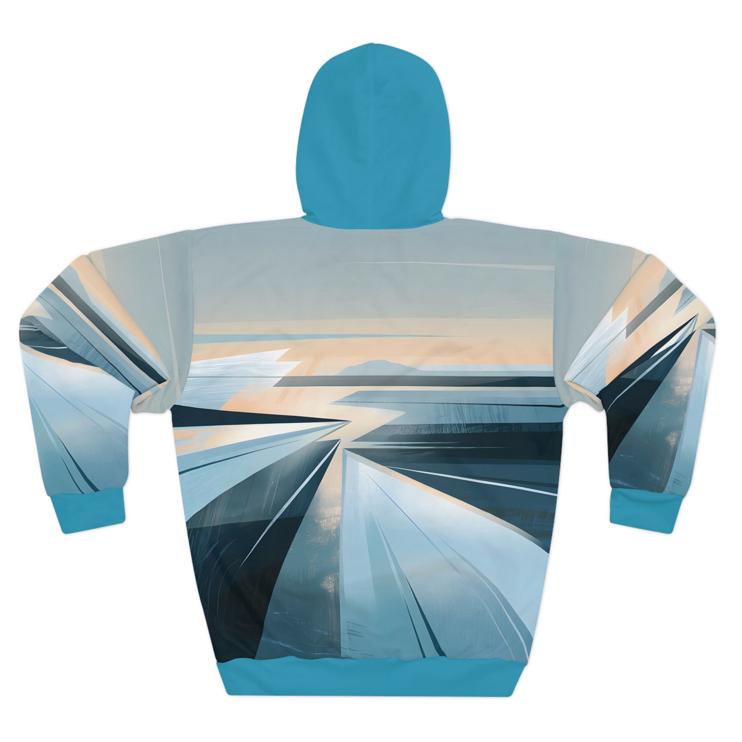 Frozen Horizon Hoodie All Over Print Winter Landscape Pullover Travel Adventure