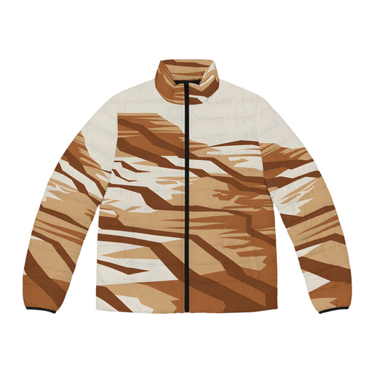 Wandering Shadows Design Puffer Jacket for Outdoor Adventures Warm Winter