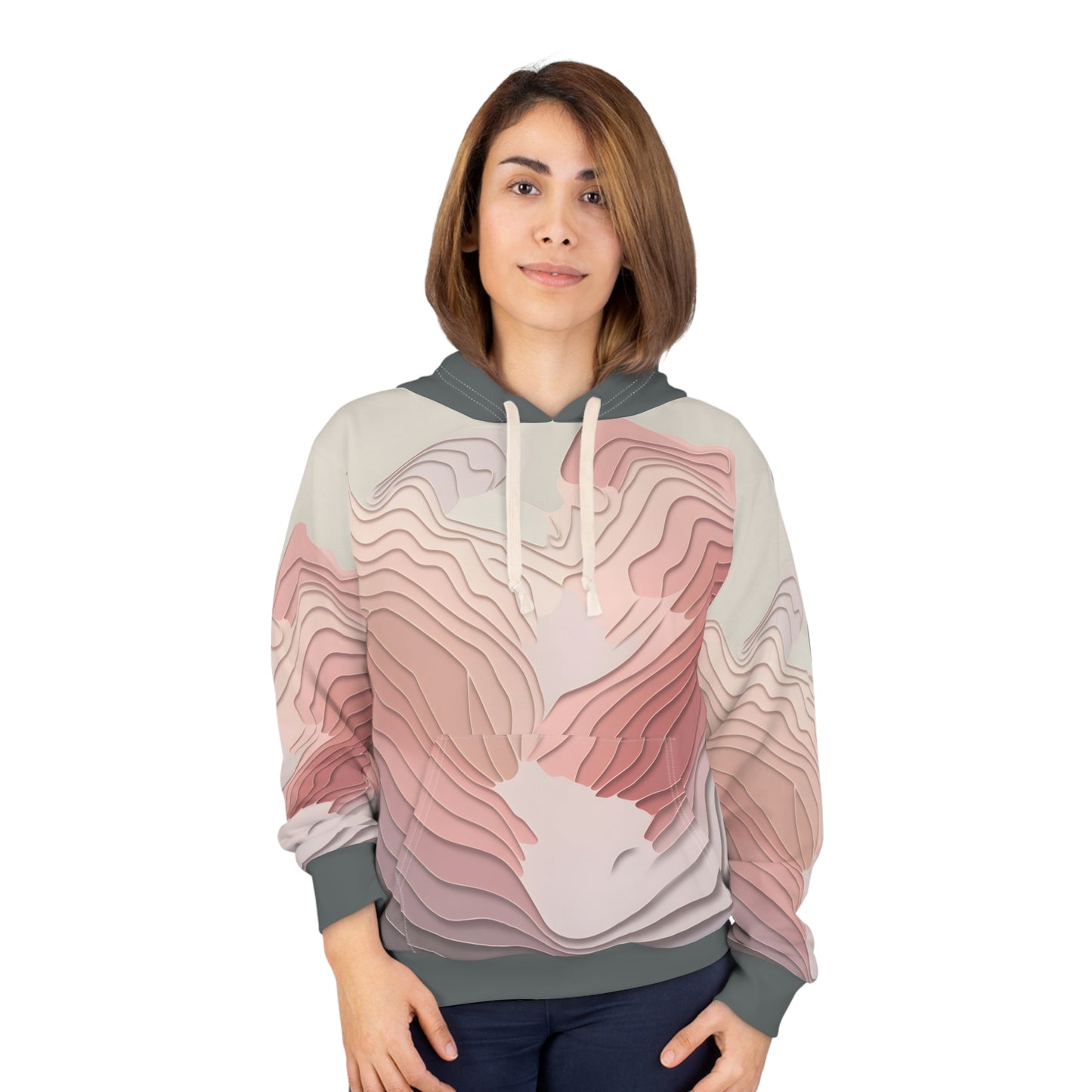 Pastel Range Hoodie All Over Print Unisex Outdoor Pullover Aesthetic Travel Wear