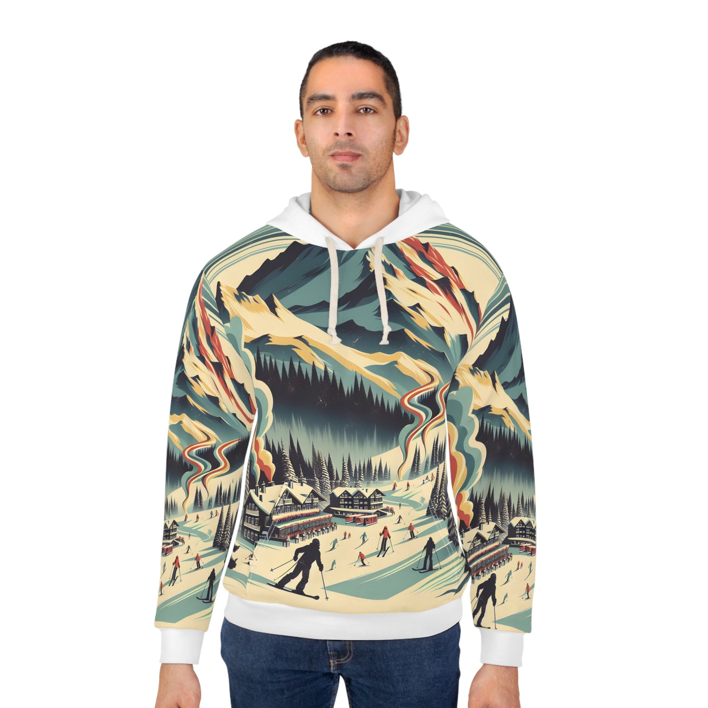 Mount Rainier Hoodie Outdoor Apparel All Over Print National Park Art Apparel