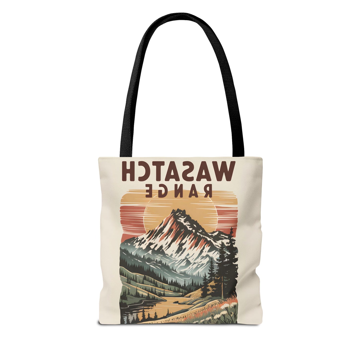 Wasatch Range All Over Print Tote Bag Mountain Landscape Eco-Friendly Style