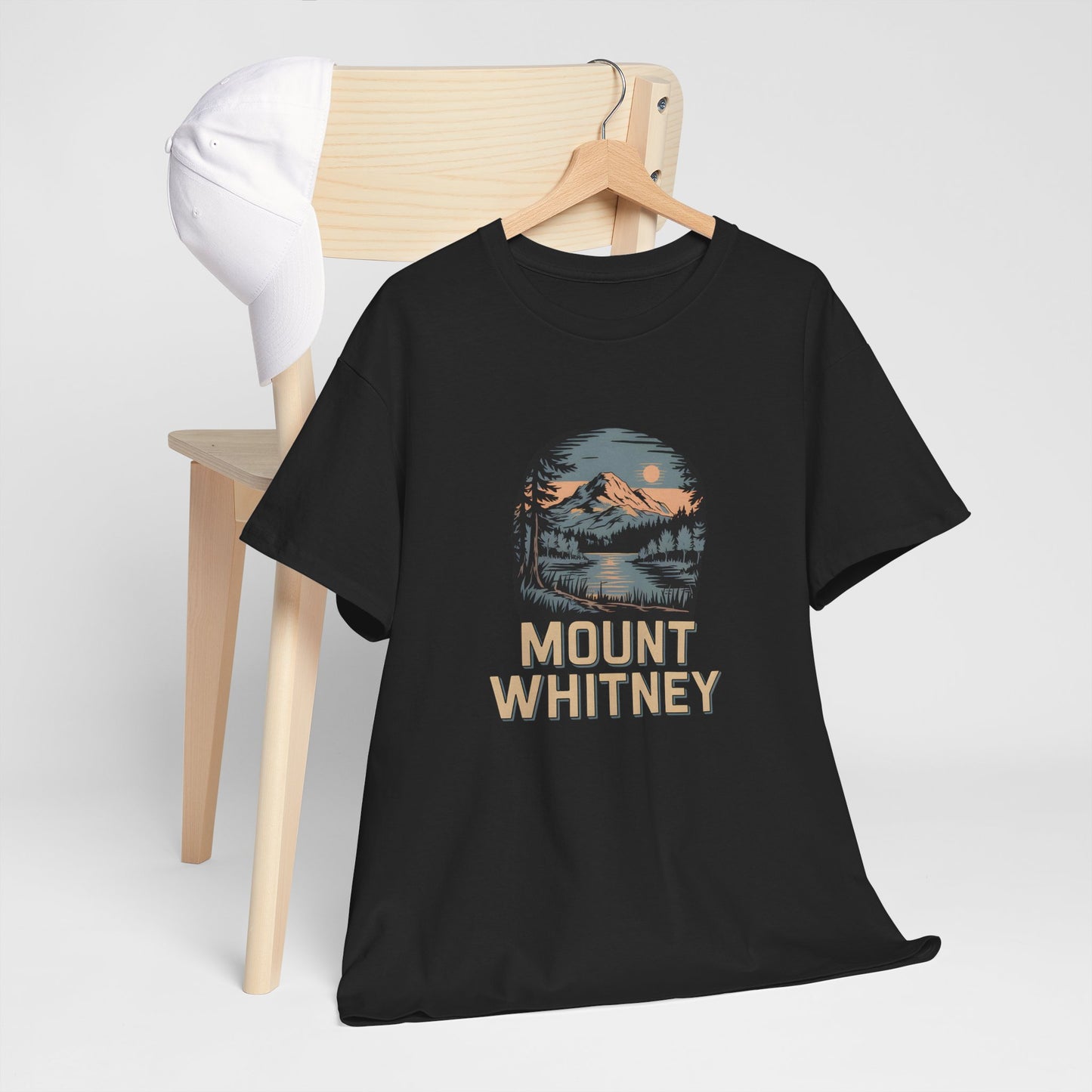 Mount Whitney T-Shirt Graphic Tee Hiking Nature Mountain Adventure Scenic
