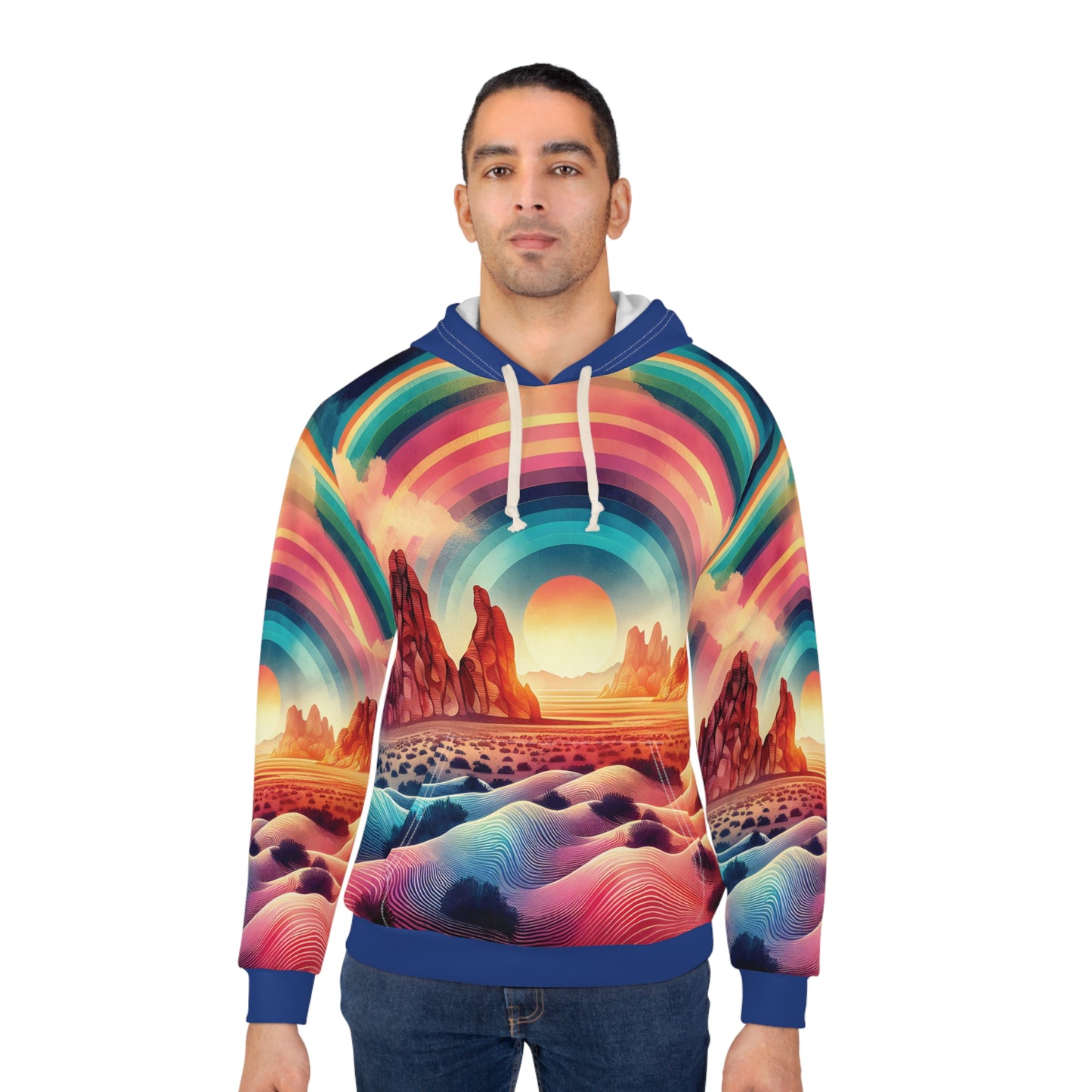 Mojave Desert All Over Print Hoodie Adventure Travel Outdoor Apparel Art Design