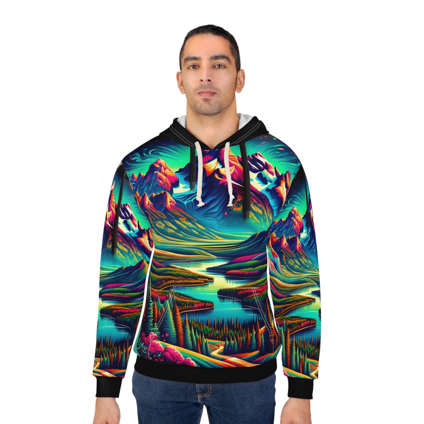 Grand Teton National Park All Over Print Hoodie Outdoor Adventure Wear Travel